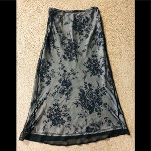 BCBG MAXAZRIA Maxi Roses Skirt🌹Elegant Flared